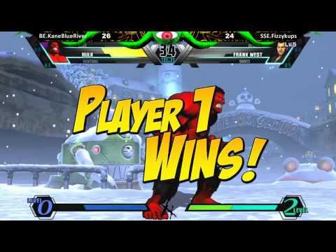 BE.Kaneblueriver (Hulk, Haggar, Sentinel) vs SSE.Fizzykups (Spencer, Dante, Frank) FT50++