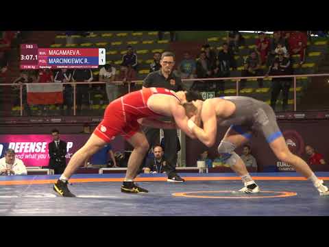 Repechage FS - 86 kg: A. MAGAMAEV (BUL) v. R. MARCINKIEWIC (POL)