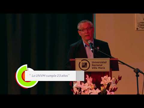 Palabras de Luis Negretti en el acto por los 23 años de la UNVM