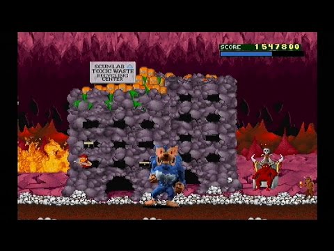 Rampage World Tour (PSX) Secret Level - Underworld