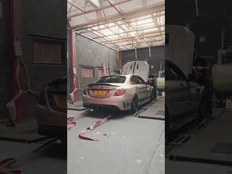 CRAZY STAGE 2 C63 AMG - BY MSL PERFORMANCE! #cars #like #mercedes #shorts #amg #c63 #trending