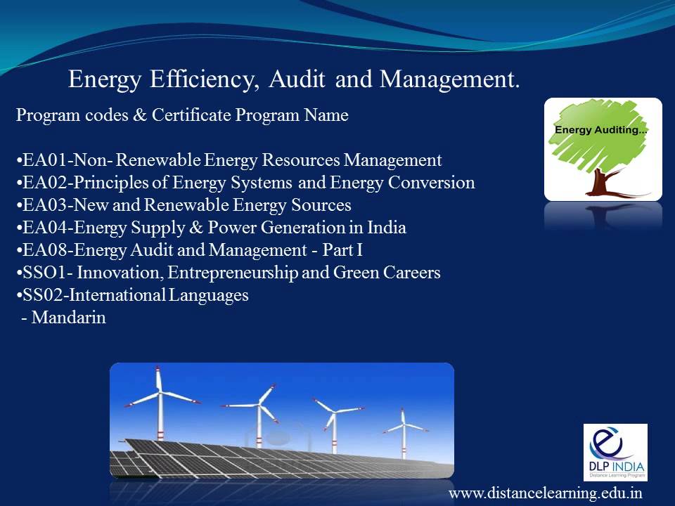 ENERGY MANAGEMENT COURSES