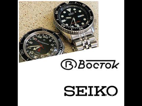 Vostok Komandirskie 24 h Vs Seiko Skx 007 -  Boctok командирские 650541