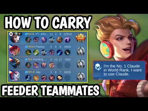 TUTORIAL HOW TO CARRY FEEDER TEAMMATES!🔥