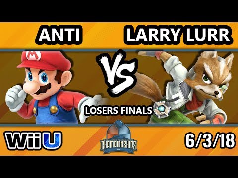DHATX18 Smash 4 - ANTi (Mario) Vs. Larry Lurr (Fox) - Wii U Losers Finals
