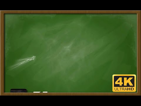 School Green Chalk Board Background Video 4K
