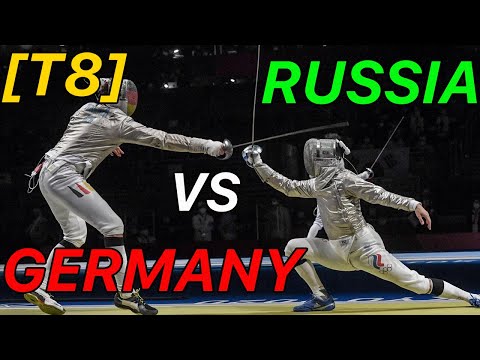 Tokyo 2021 [T8] Germany v Russia | Olympic Fencing | Men's Sabre Team Highlights