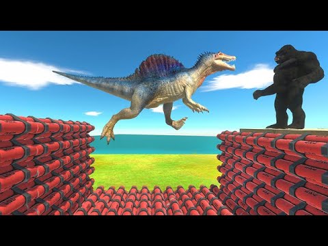 Jump on Kong or Fall on TNT - Animal Revolt Battle Simulator