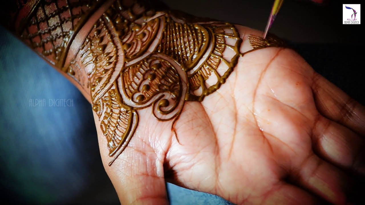 simple bridal mehndi design by alpha do it yourself