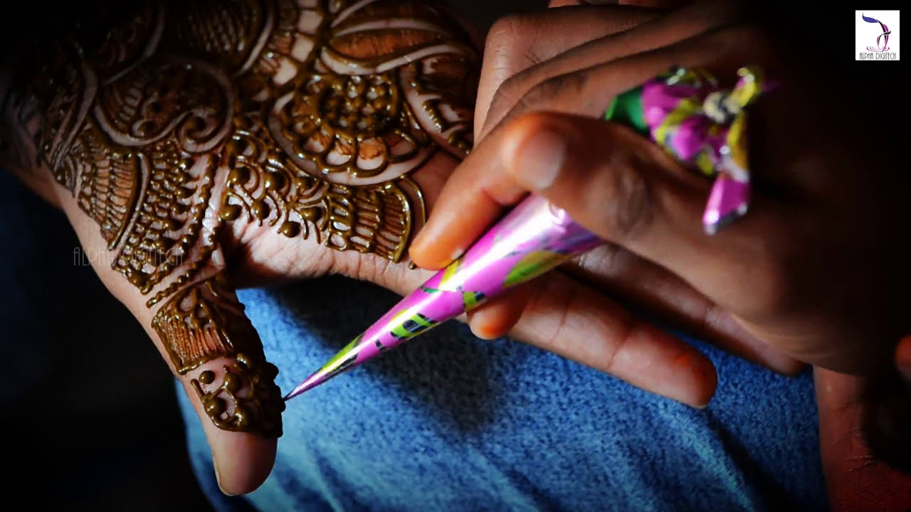 simple bridal mehndi design by alpha do it yourself