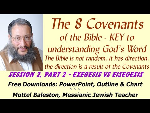 Acht Bündnisse der Bibel, messianischer jüdischer Lehrer Mottel Baleston, Sitzung 2, Teil 2