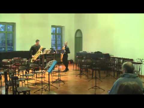 Fabrizio Paoletti and Victor Martin. Baroque duet for baritone saxophone.