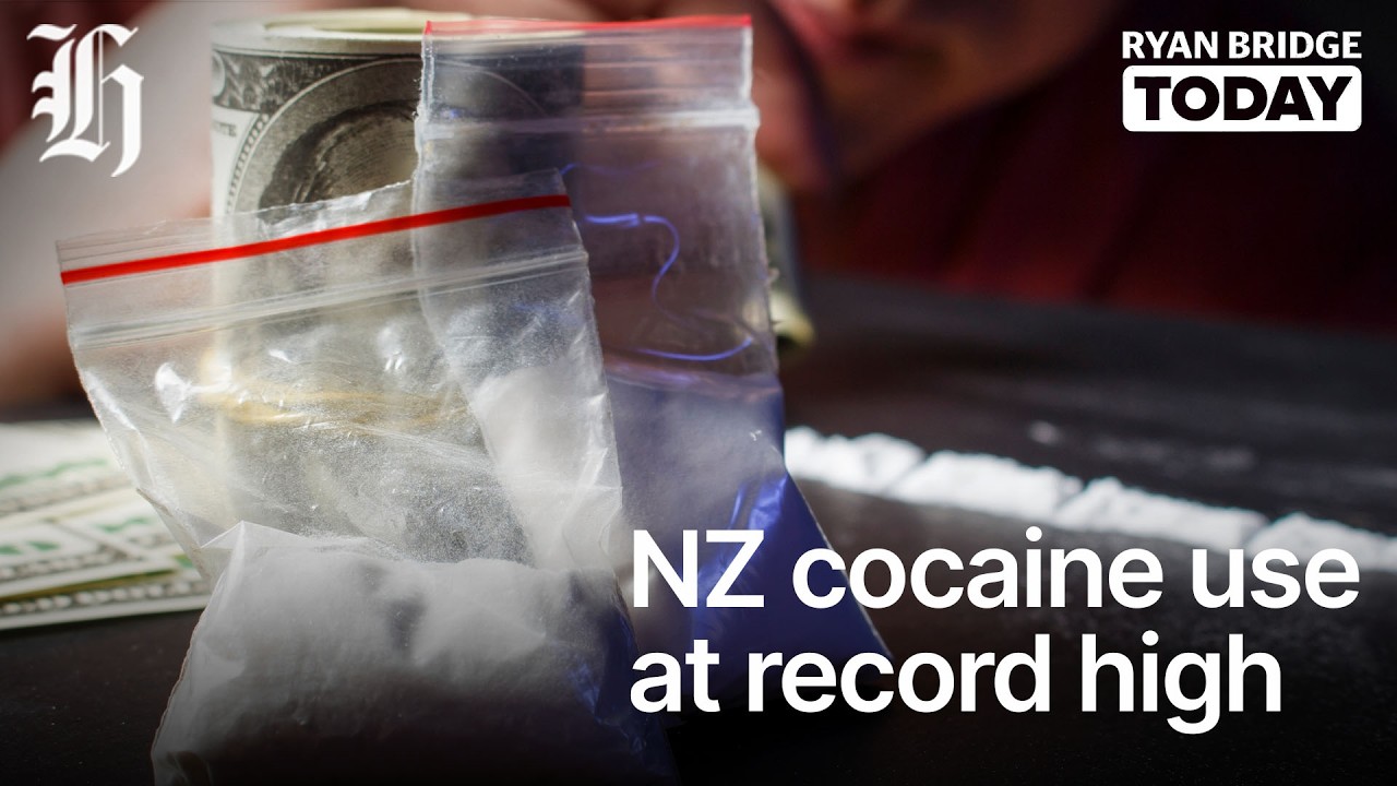 Cocaine use across New Zealand at record-breaking high, new wastewater data shows| Ryan Bridge TODAY