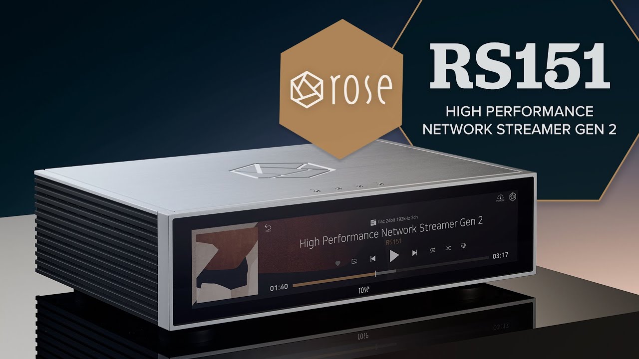 HiFi Rose RS151 High Performance Network Streamer Gen 2 - Bigger, Upgraded Display, HDMI eARC & more