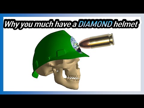 Diamond helmet VS Bullet | Armor Penetration Simulation