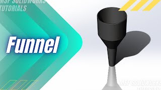 SolidWorks 2025 Tutorial for Beginners #27 | Funnel in SolidWorks-آموزش سالیدورکس