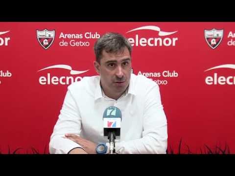 Gorka Rueda y "Bolo" tras Arenas Club 2 - SD Zamudio 1
