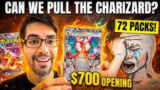 Opening 72 Obsidian Flames Packs ($700) - Can We Pull the Charizard? + Investor Q&A