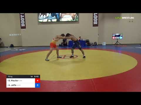2018 Marine Corps US Open/UWW Junior Freestyle 70 7th Place - Brock Mauller (Eier) Vs. AJ Jaffe (H