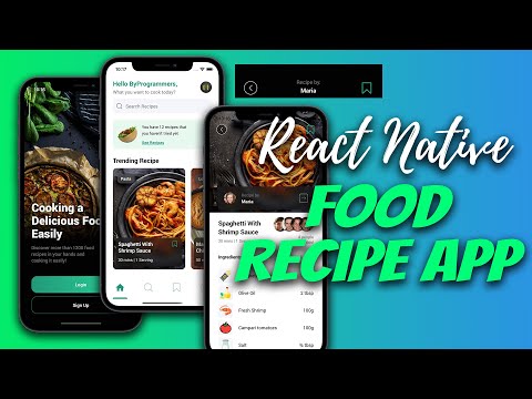 LCRN EP15 - Food Recipe App - React Native UI | Scrollable Header Animation