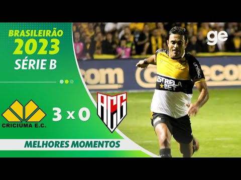 Gols e lances de Criciúma x Atlético-GO