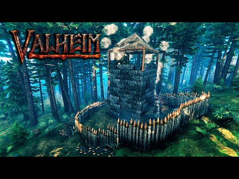 Building A Black Forest Outpost! (Valheim Ashlands)