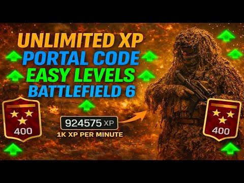 INFINITE XP PORTAL CODE In Battlefield 6! (EASY LEVELS AFK LOBBY)