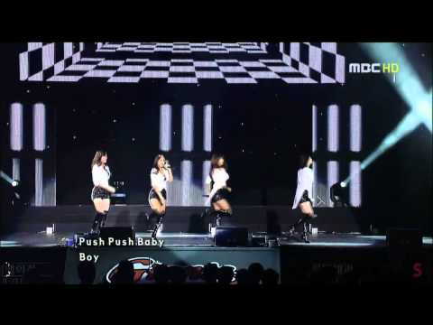 120406 SISTAR - Push Push @ Busan Lotte Giants