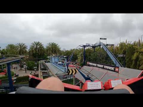 On-ride point of view of Technic Coaster