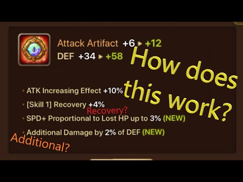 Summoners War: How Do The AF Sub Property Work? Artifact Test Results