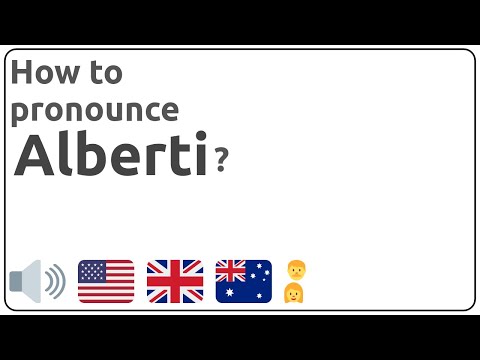 How to pronounce Alberti in english?