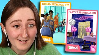 the sims 4 is getting TWO NEW PACKS (urban homage + party essentials kit announcement)