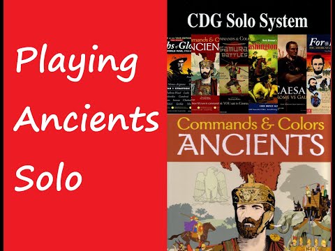 Playing C&C Ancients using CDG Solo System