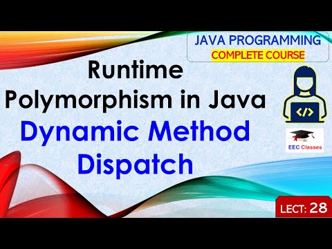 L28 Runtime Polymorphism In Java Dynamic Method Dispatch Java Programming Lectures In Hindi