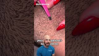 Would you pluck out your white beard hairs? 🤔 (credit: @beardplucking on TT) #doctor #satisfying