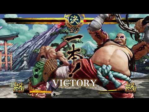 Genjuro kibagami VS Earthquake -  SAMURAI SHODOWN
