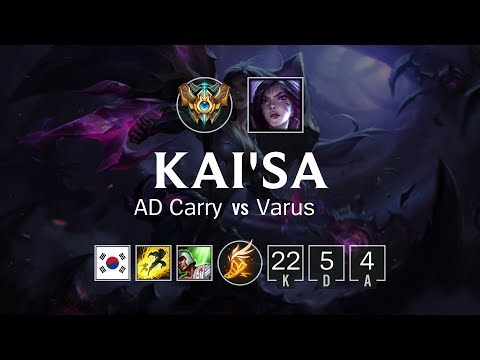 Kai'Sa ADC vs Varus - KR Challenger Patch 8.17