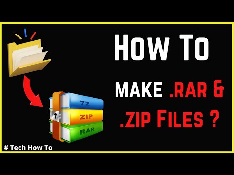 How Can I Create A .RAR file? | Creating A Zip File With WinRAR | Convert File Or Folder To RAR