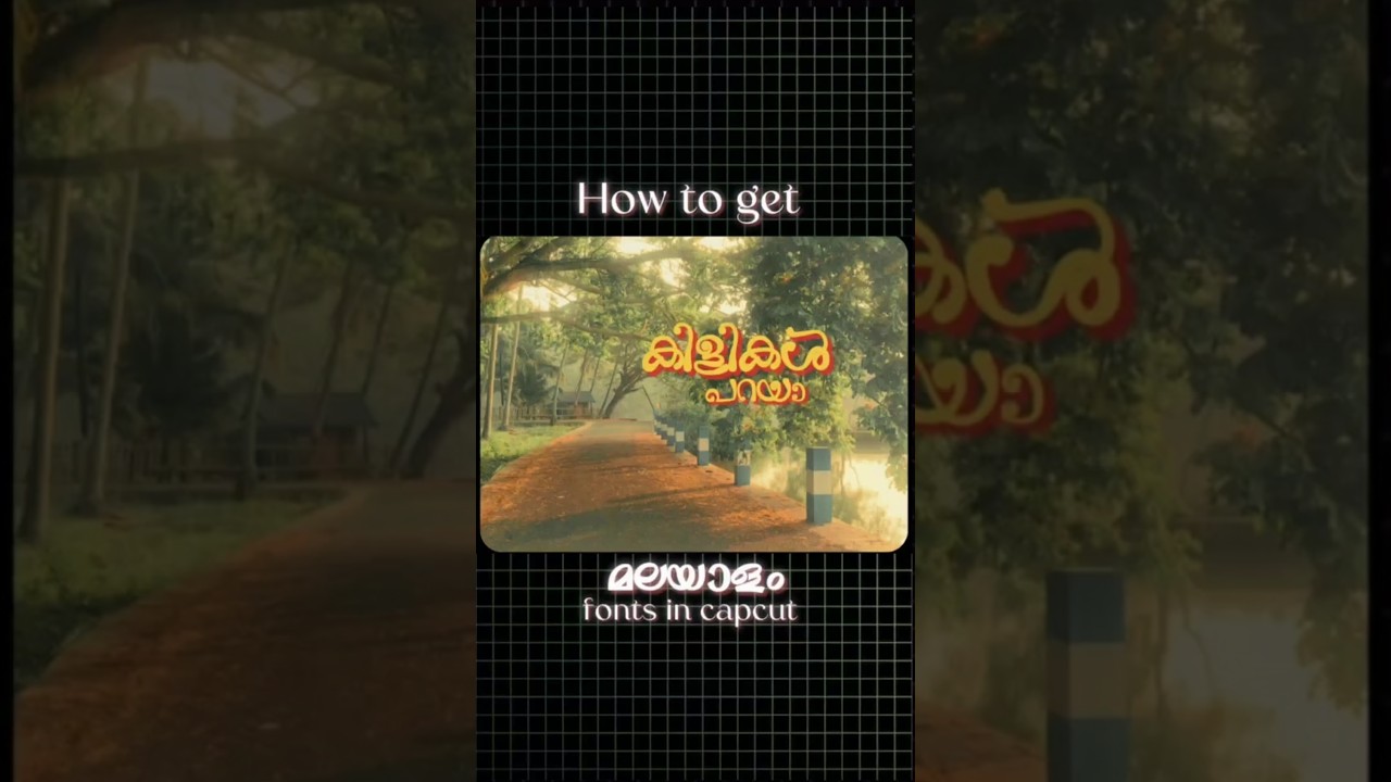 HOW TO ADD MALAYALAM TEXT IN CAPCUT/HOW TO ADD MALAYALAM FONTS/MALAYALAM LYRICAL TEXT REELS