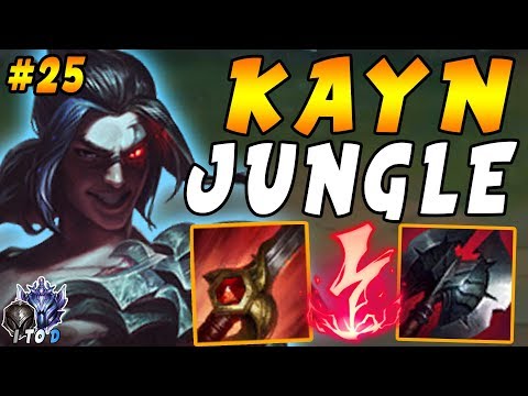 Kayn JUNGLE with Electrocute Red Smite Warrior and Black Cleaver | Iron IV to Diamond Ep #25