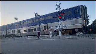 CTDX 2110 Cabcar 6906 rolling though ash street in Ventura (with Disney wrap car) 6/30/25
