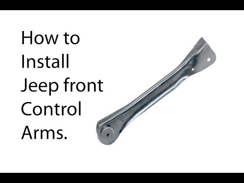 How to remove front control front arms on a Jeep