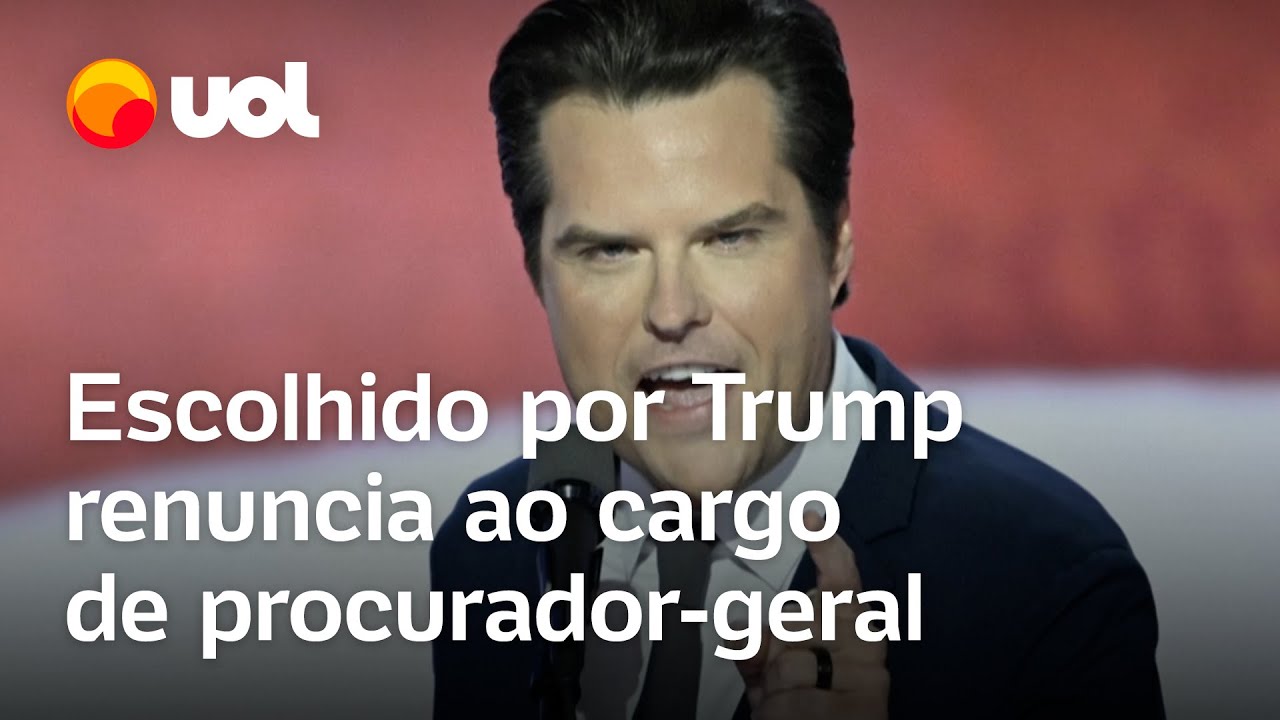 Escolhido por Trump para ser procurador-geral dos EUA renuncia