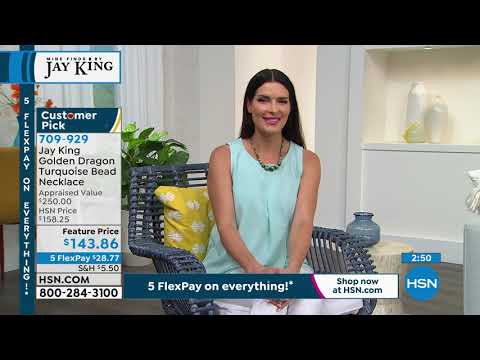 Jay King MultiColor Golden Dragon Turquoise Bead Necklace