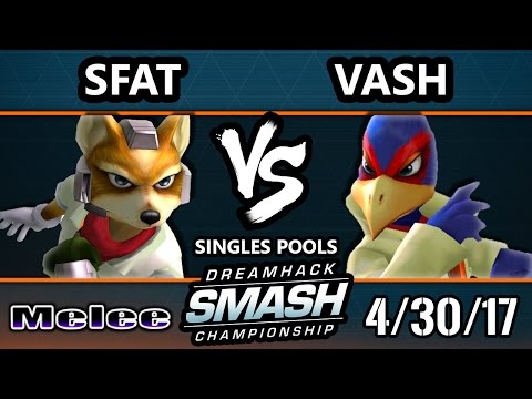 DHA 2017 SSBM - CLG | SFAT (Fox) Vs. Vash (Falco) - Smash Melee