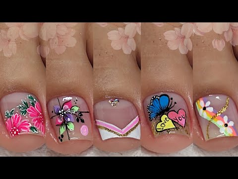 HERMOSOS DISEÑOS DE UÑAS PARA PIES 🦶 😍💅| UÑAS DECORADAS😍