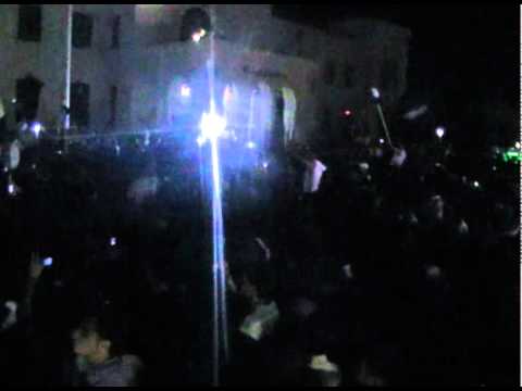 مظاهرة مسائية في ساحة العاصي في مدينة حماة