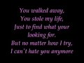 I can't hate you anymore - Nick Lachey 