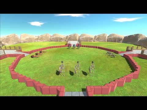 MUTANT PRIMATES vs INFERNALS vs CARNIVORE DINOSAURS vs INVERTEBRATES Animal Revolt Battle Simulator