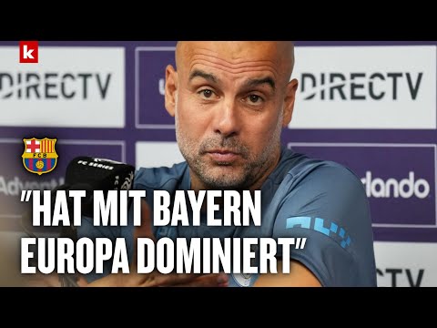 Video Thumbnail: "Das war sein Bayern": Guardiola wünscht Hansi Flick "nur das Beste" bei Barca